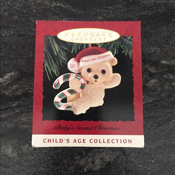 hallmark baby 2nd christmas ornaments